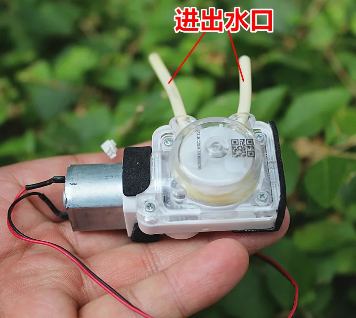 Micro DC 3V 3.7V Peristaltic Water Pump Self Priming Pump Can Change Flow Direction of Inlet and Outlet Small Liquid Pump