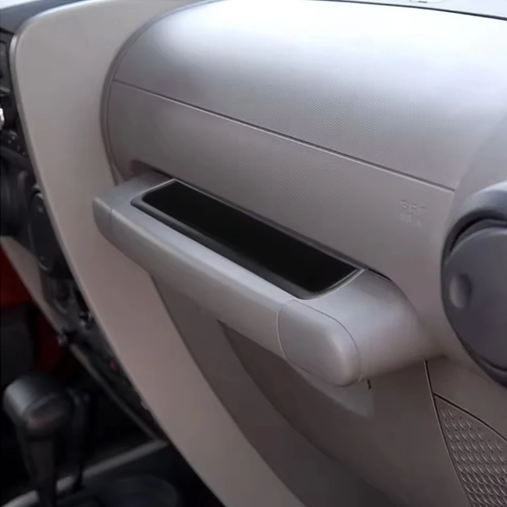 صندوق تخزين مسند ذراع مساعد الطيار للسيارة لسيارة جيب رانجلر JK 2007 - 2010 LHD مقعد الركاب مقبض صينية التخزين الملحقات #1