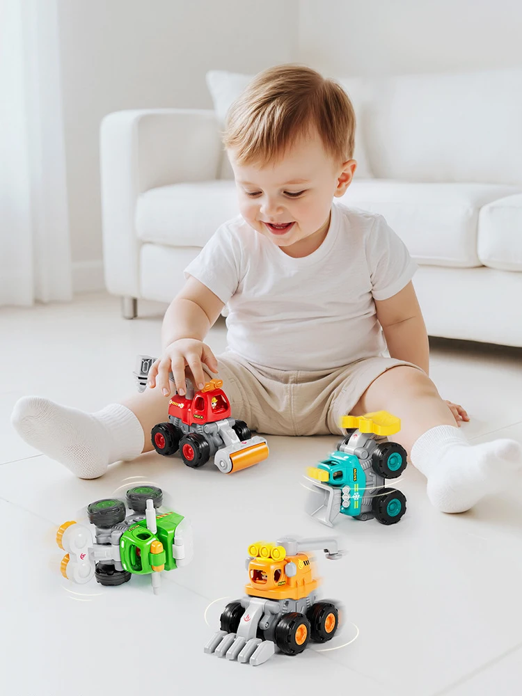 Equipe de engenharia de dublê deslizante inercial ABS, simulação móvel 360 °   Rotação Stunt, Bulldozer, Snowmobile, Brinquedo Infantil, XT234