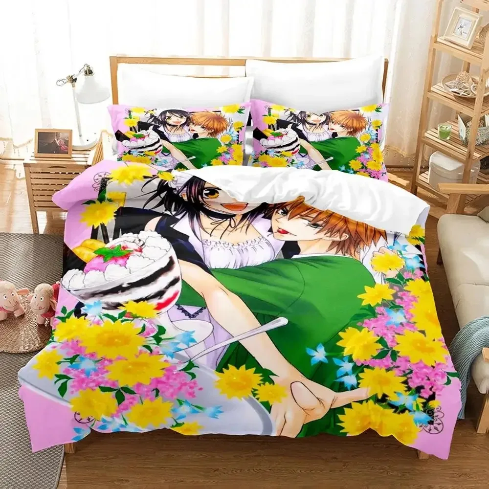 

Anime Kaichou wa Maid-sama Usui Takumi Misaki Bedding Set Boys Girls Twin Queen Size Duvet Cover Pillowcase Bed Kids Adult