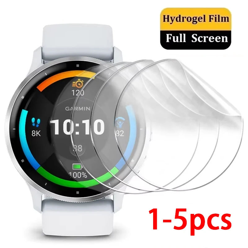 1-5PCS Hydrogel Film For Garmin Venu 3S Smartwatch Anti-Scra