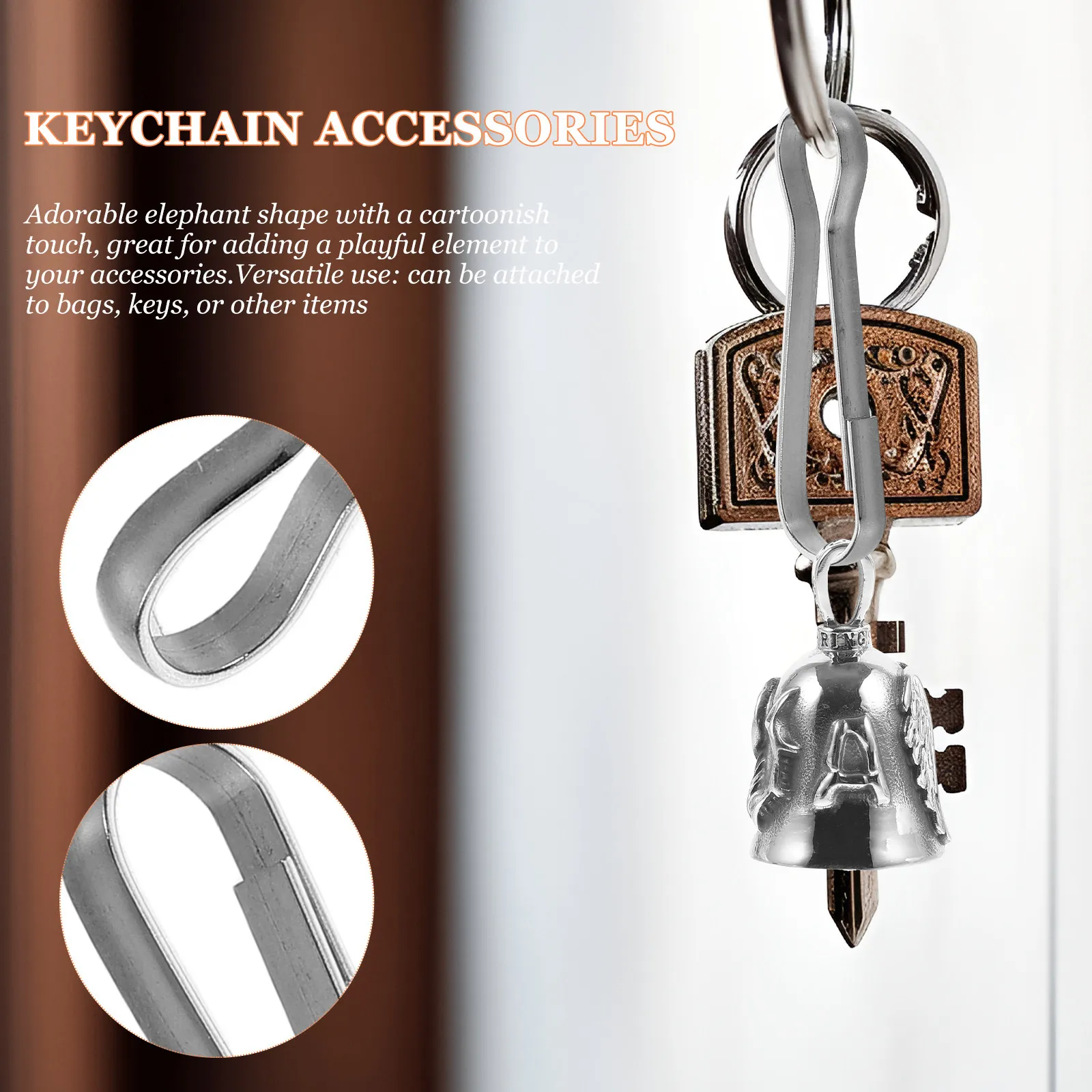 

100 шт. прочных карабинов из нержавеющей стали для брелоков, держателей для ID-карт, аксессуаров для рукоделия, металлических пружинных застежек, 40 мм