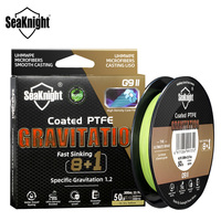 SeaKnight Brand Gravitation Series G9II Fast Sinking Line 150M 300M 8+1 Strands Braid PE Line anti-UV coating Saltwater Fishing