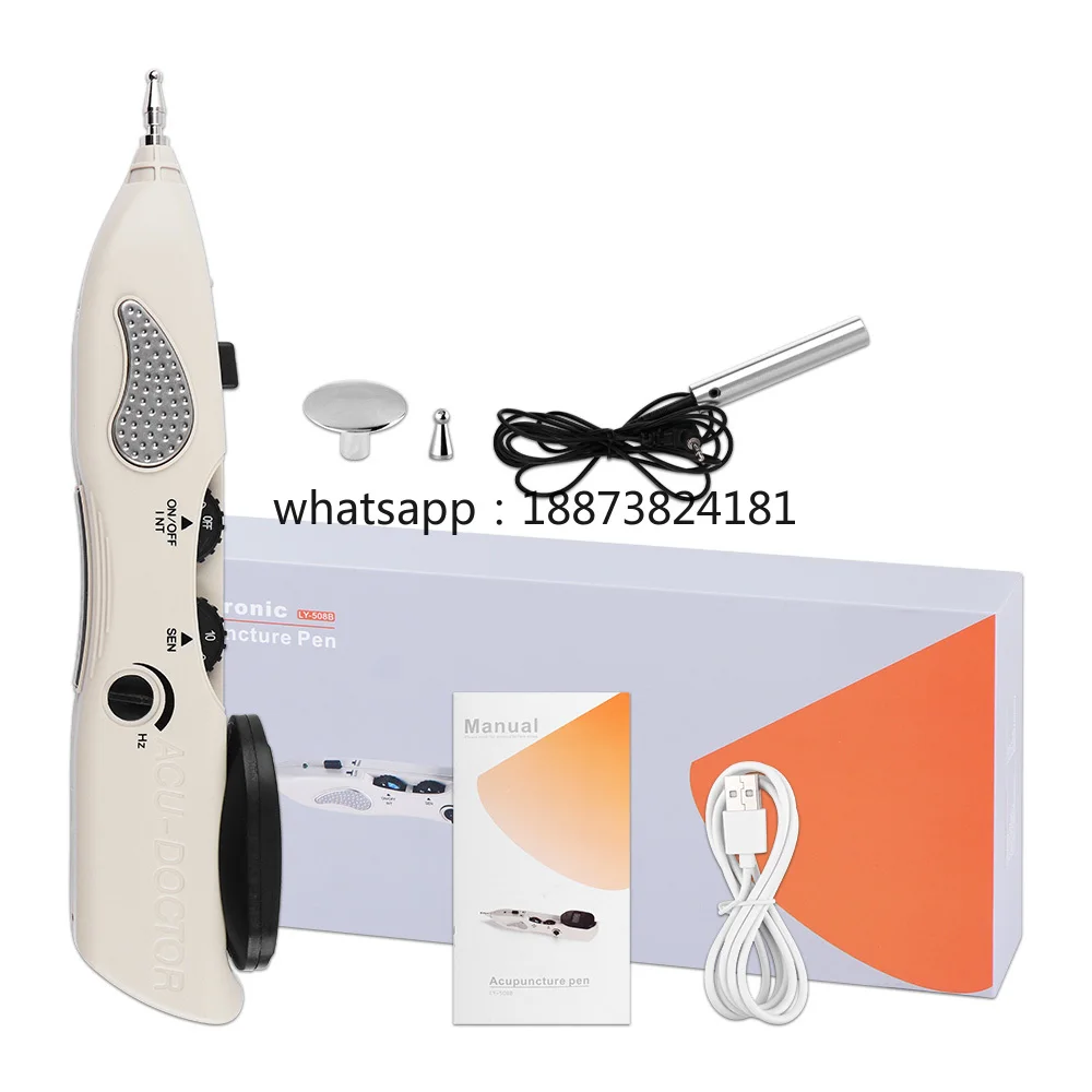 Electric Acupuncture Point Massage Pen Therapy Pain Relief Electronic Meridian Energy Pen Body Head Back Neck Leg Massager