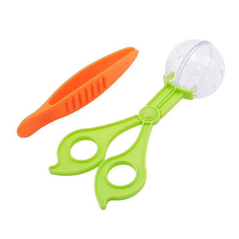 Plastic Nature Exploration Toy Kit for Kids Plant Insect Study Tool - Plastic Scissor Clamp  Tweezers