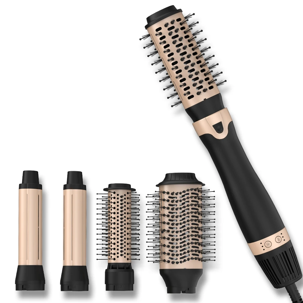 SMET Professional Salon Hair Straightener Comb Hot air Hair Blow Dryer Brush