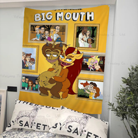 Cartoon Movie Big Mouth TV Colorful Tapestry Wall Hanging Bohemian Wall Tapestries Mandala Wall Art Decor