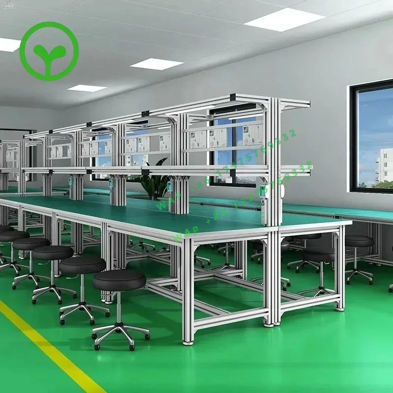 【2026】Anti-static Aluminum Alloy Workbench Factory Workshop Assembly Line Aluminum Profile Inspection Electronic Maintenance