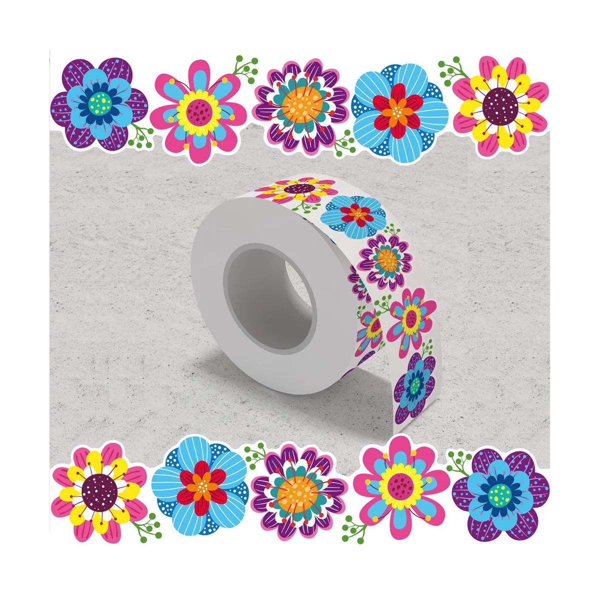 1 Roll Flowers Bulletin Board Border Bulletin Borders Stickers, Decorate Bulletin Boards,Walls,Desks,Window,Doors 65.6Ft