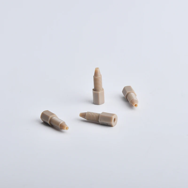 One-Piece PEEK Medical Quick Coupling Pharmaceutical Automation Plastic Ferrule Polypropylene Material Pharmaceutical Hose