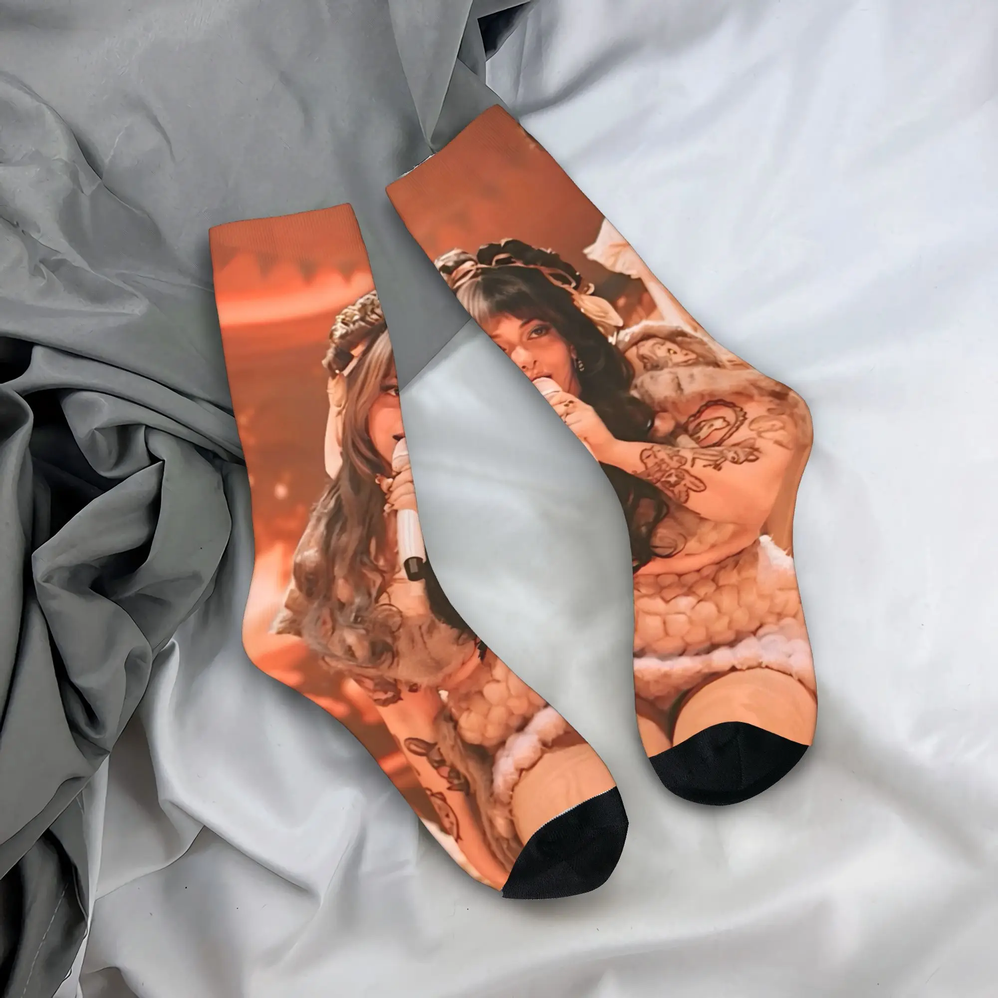 

Men Socks Melanie Martinez Pattern Stockings Anti-Slip Quality Socks Autumn Casual Printed Cycling Socks