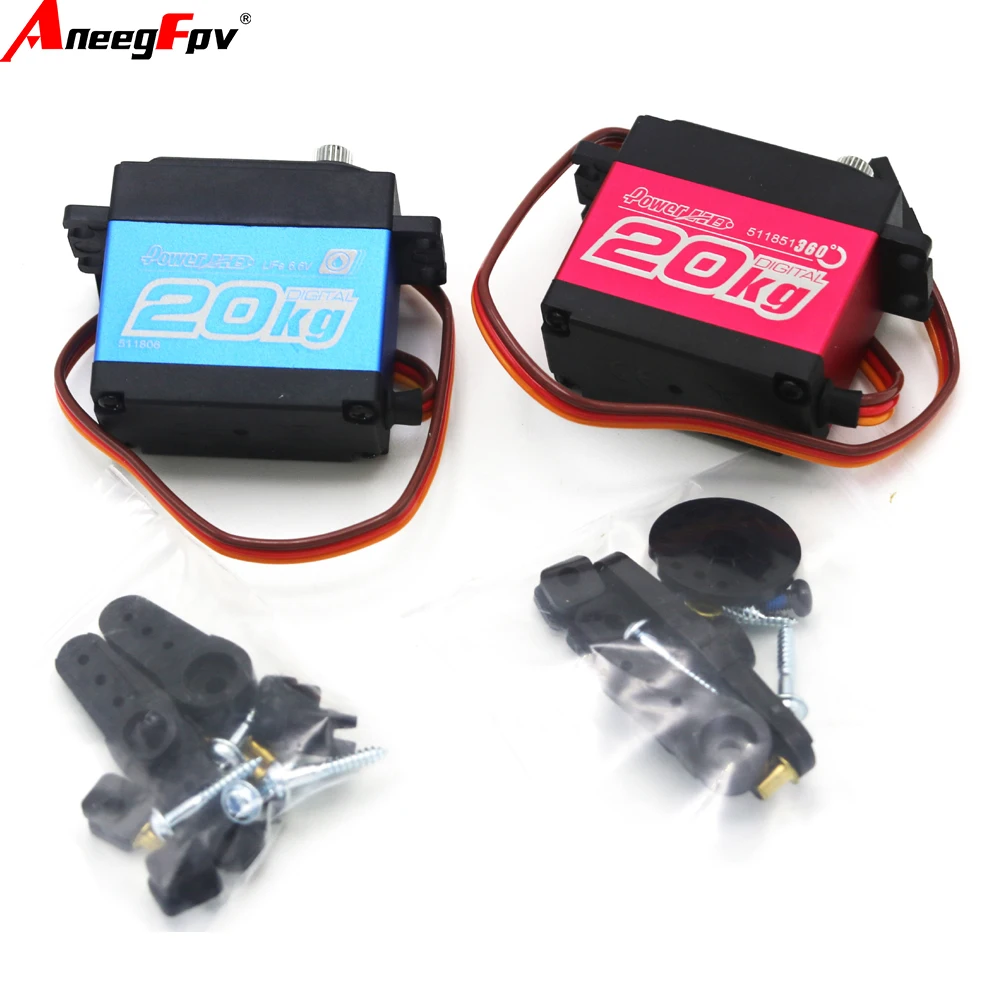 Power HD LW-20MG LF-20MG impermeable 20kg Digital Metal Gear Servo RC helicóptero barco