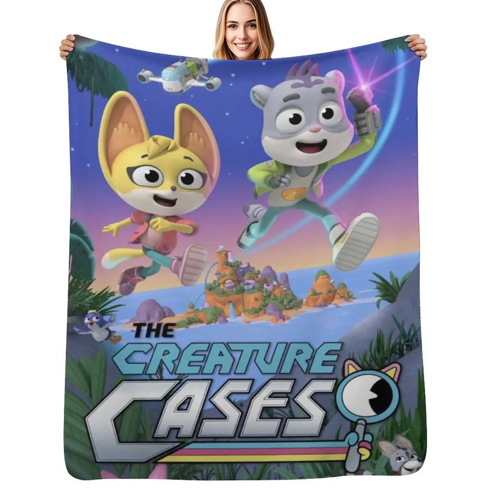 

The Creature Cases Throw Blanket Softest Sofa Quilt Nap Hair Blankets