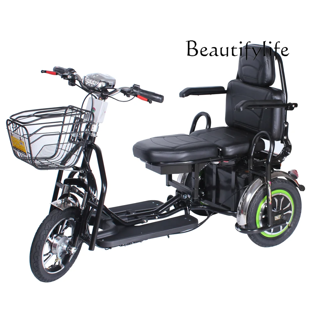

2-Person accessible elevator foldable electric three-car scooter 48v500w motor