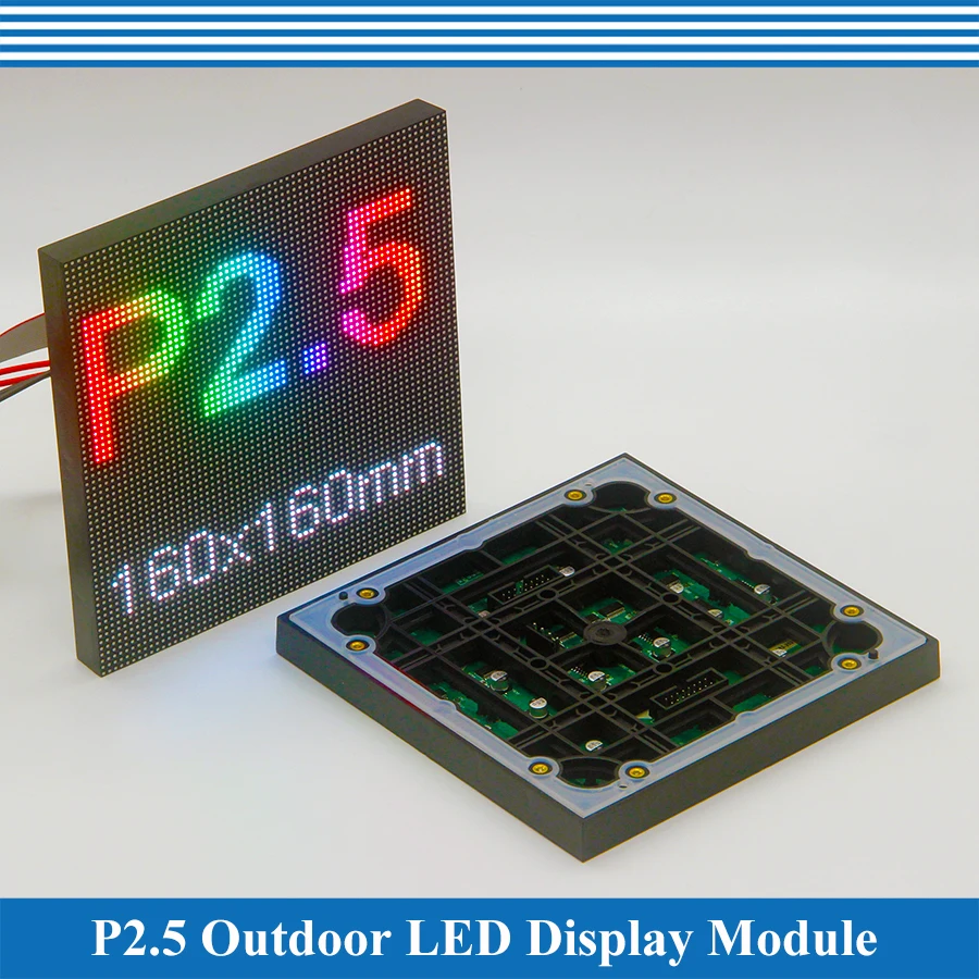 160*160mm Outdoor P2.5 P5 Full Color LED Display Module