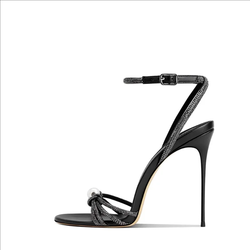 

Fashion Luxury Twist Woven Sandals10CM Strap Women's Shoes Thick with High Heel Sandals Female Casual