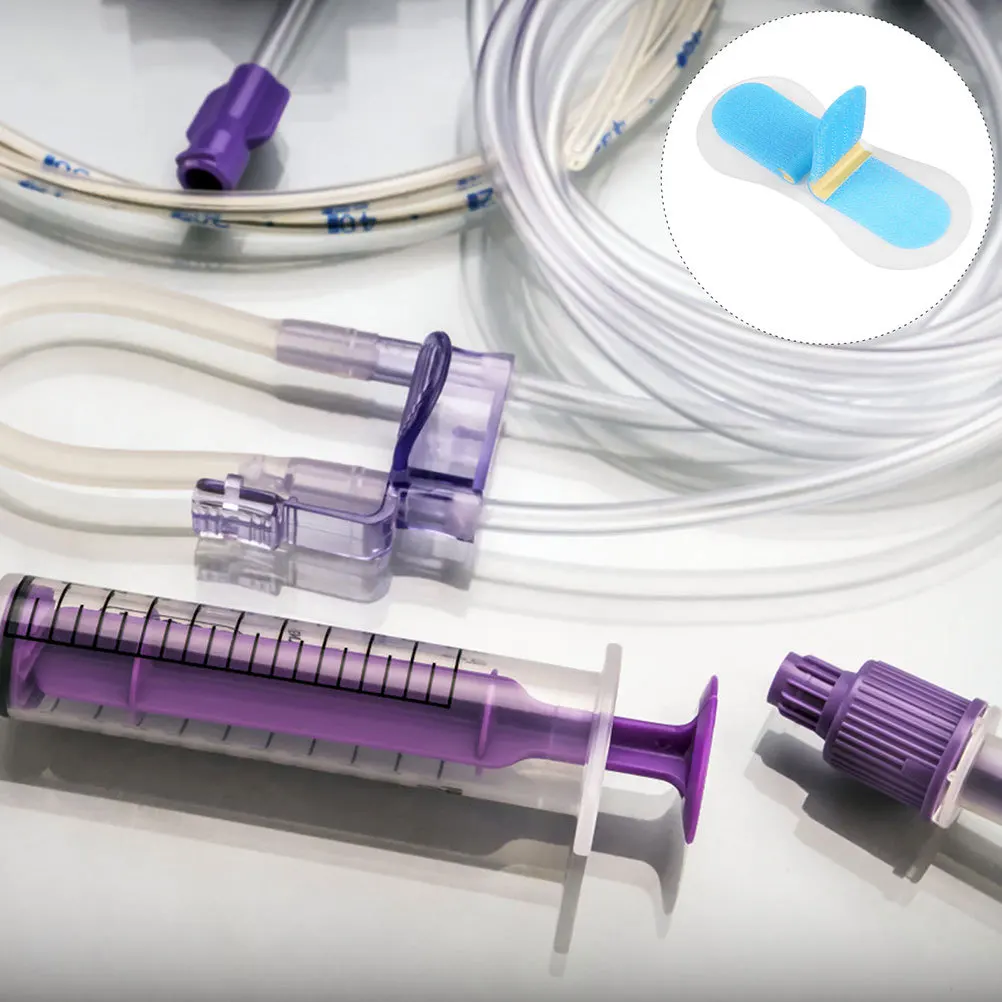 

8pcs Fixation Stickers Universal Size Nylon Skin-Friendly Breathable For Daily Use Sleeping Bathing Catheter Holder Fixation