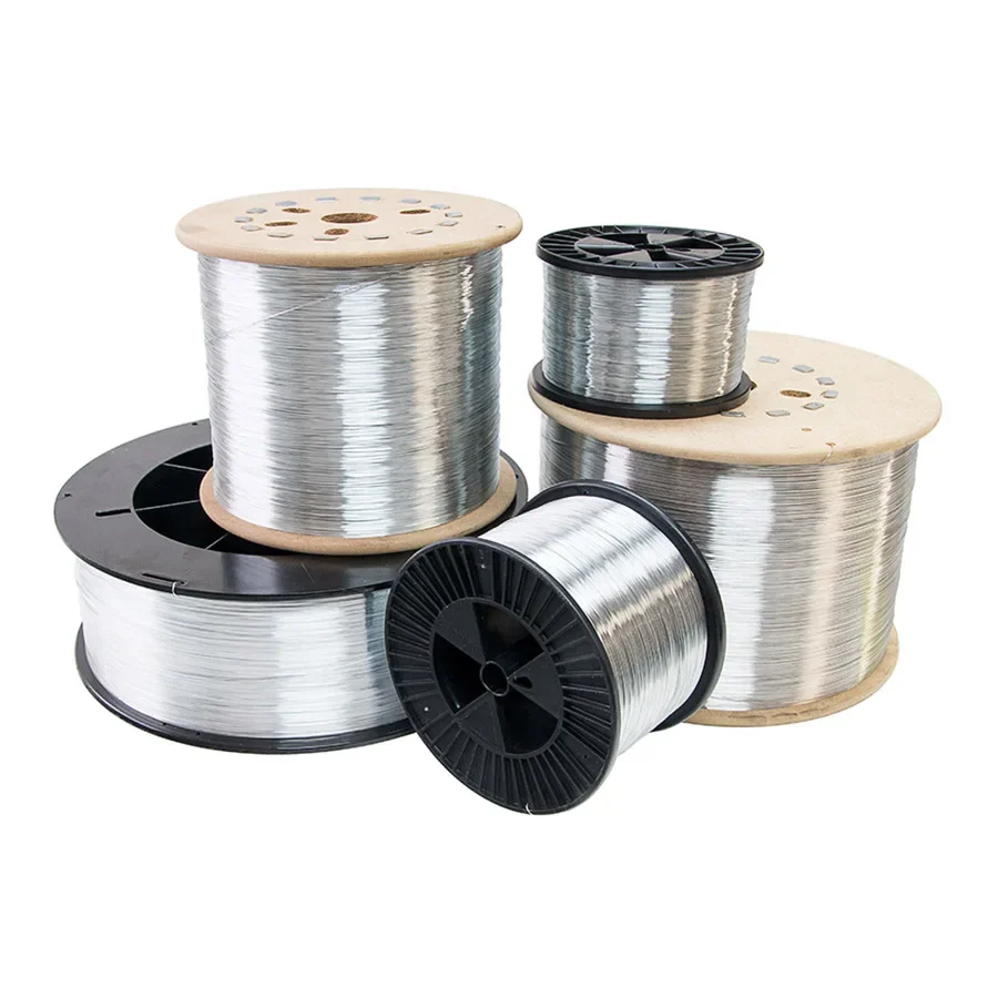 0.13mm-1.45mm gi binding wire galvanized iron spool wire for Kitchen mesh scrubber making machine