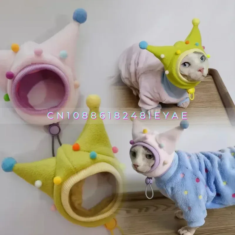 

Autumn and Winter Warm Pet Hat Sphinx Cat Hat Warm Headgear Hats for Cats Kitten Accessories Pet Supplies Cosas Para Mascotas