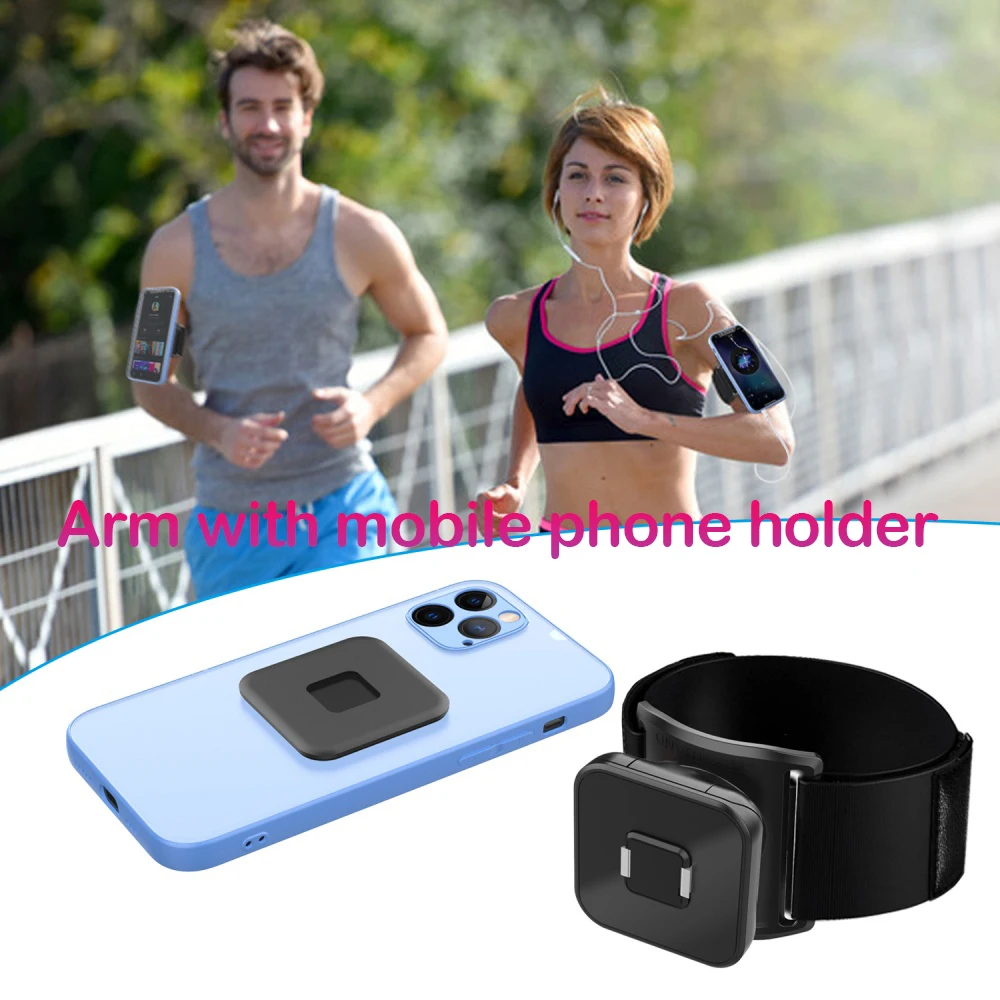 

Sport Wristband Phone Holder Mount Removable Rotating Armband Wrist Strap for Running Outdoor Sports Adjustable Size Fit