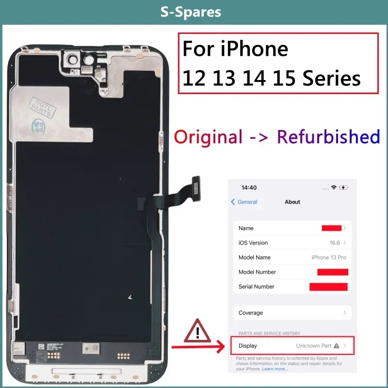 

AAA официальное оригинальное стекло на замену экрана для iPhone 11 12 13mini 14 Pro Max 15 Pus ЖК-дисплей в сборе Стекло на замену протестировано