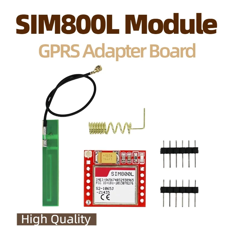 Smallest SIM800L GPRS GSM Module MicroSIM Card Core Wireless Board Quad-band TTL Serial Port With Antenna for Arduino