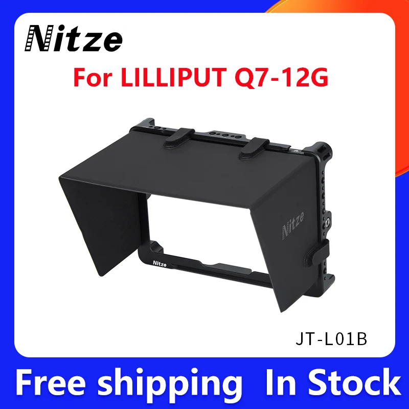 Клетка монитора Nitze для LILLIPUT Q7-12G 7-дюймовая клетка для монитора солнечного поля из алюминиевого сплава