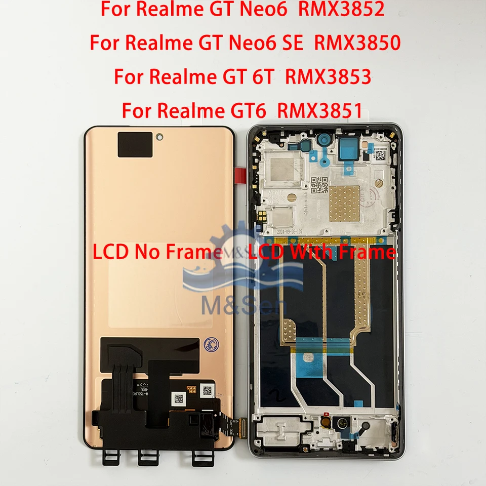 オリジナル6.78インチAMOLED Oppo Realme GT6、GT NEO 6、6 SE、6SE用
