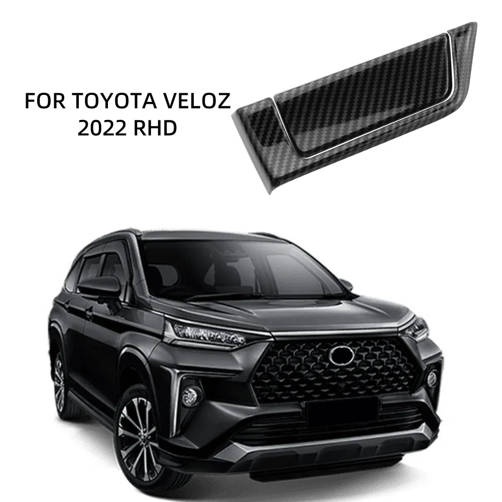 For Toyota Veloz 2022 2023 2024 LHD/RHD Copilot Water Cup Box Handle Trim Storage Box Sticker Cover Interior Accessories
