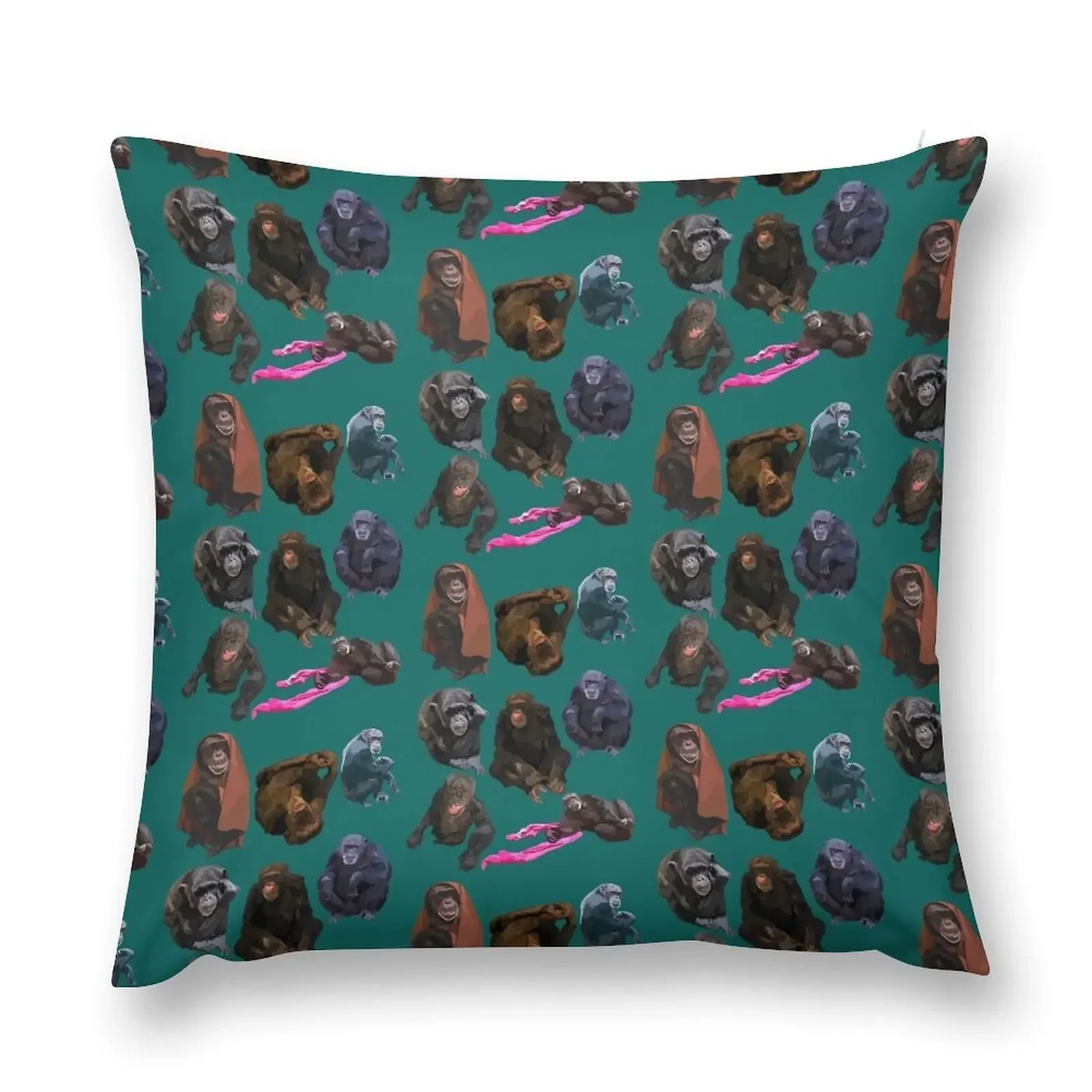 Mixed chimp Throw Pillow Cushion Cover Christmas Pillows pillow