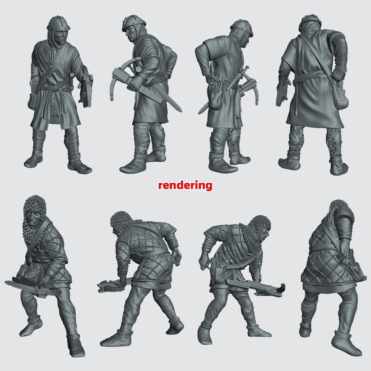 1/35 1/48 1/72 Maßstab Modellbausatz 3D Harz Miniatur-Soldatenfiguren Spanische Armbrustkrieger des 11. Jahrhunderts Kreuzritterfiguren Diorama – Detail 13