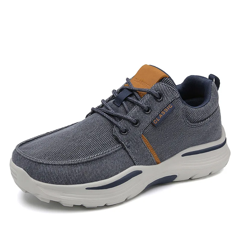 

New Men's Casual Breathable Canvas Shoes Lightweight Men's Vulcanized Shoes Soft Flat Outdoor Men's Sneakers Loafers