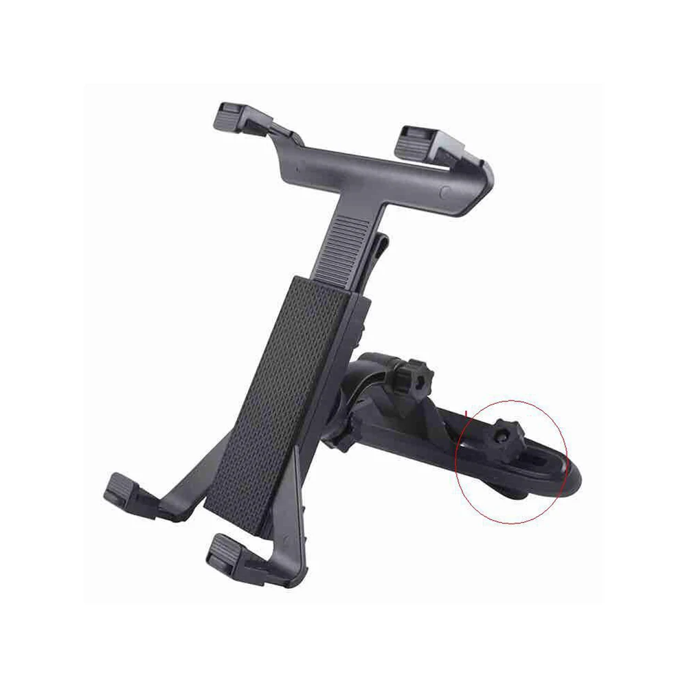 Soporte Ajustable para Tablet en Reposacabezas de Coche, Rotación de 360°, Antivibración, para iPad y Teléfono de 4.7-12.9 Pulgadas, Accesorio para Viajes por Carretera para Niños
