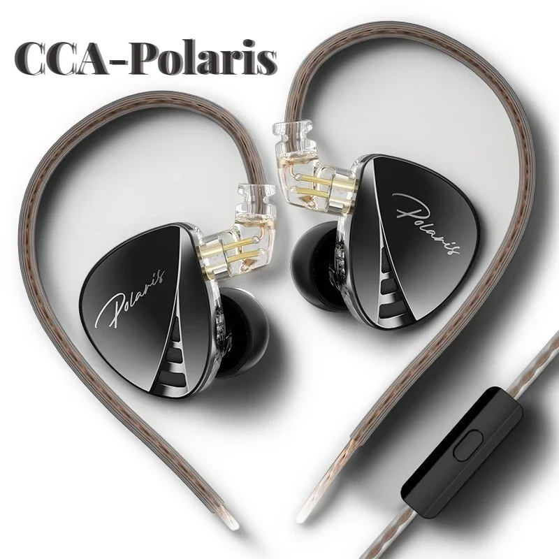 CCA Polaris IEM Earphones HIFI Bass Earbuds Monitor 4-Level Tuning Switch Headphone Sport Stereo Sound Noise Reduction Headset view 2