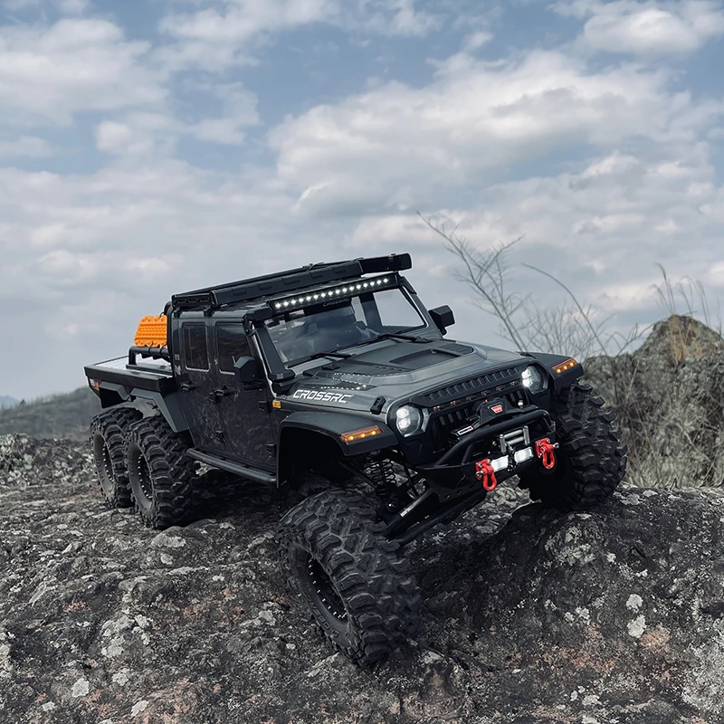 Crossrc Emo Xl2 Wild Horse 6x6 télécommande véhicule d'escalade électrique tout-terrain 1:8 6 roues motrices serrure différentielle double vitesse