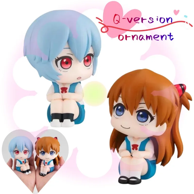 

Wholesale Neon Genesis Evangelion Q-version Rei & Asuka figures, cute anime ornaments for car, desk and bedroom, ideal gifts