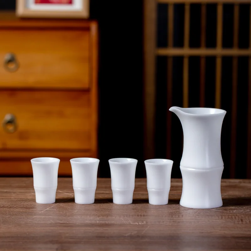 

Ceramic wine set Baijiu cup set, household, antique creativity, wine dispenser,