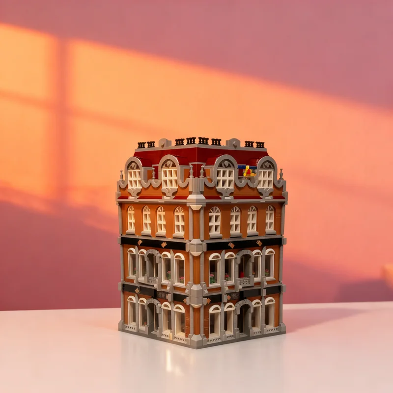 

5956 деталей MOC «Большой книжный магазин»: Модель для сборки Creator Expert, конструктор, подарок, креативный коллекционный предмет, декор для демонстрации, премиум-класс для взрослых