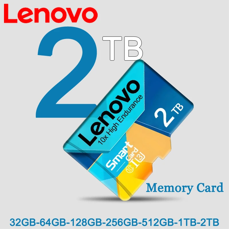 Lenovo 2TB 1TB High Speed Memory Card 512GB 256GB 128GB Class10 Micro TF SD Card SD Memory Card For Nintendo Switch Phone/Ps4