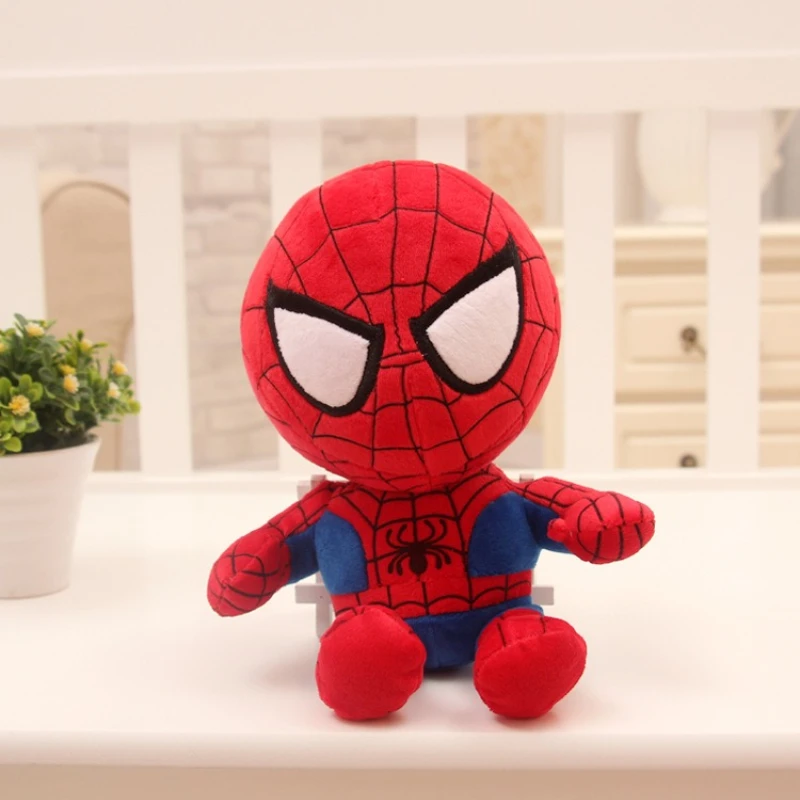 27cm Marvel Spiderman Plush Toys Movie Spider-man Soft Stuffed Doll Kawaii  Bag Pendant Room Decoration Christmas Gifts for Kids
