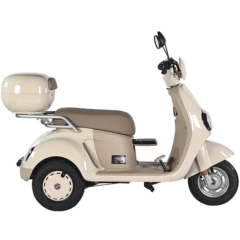 New small electric tricycle to pick up and drop off children Fashion men and women scooter Elderly moped