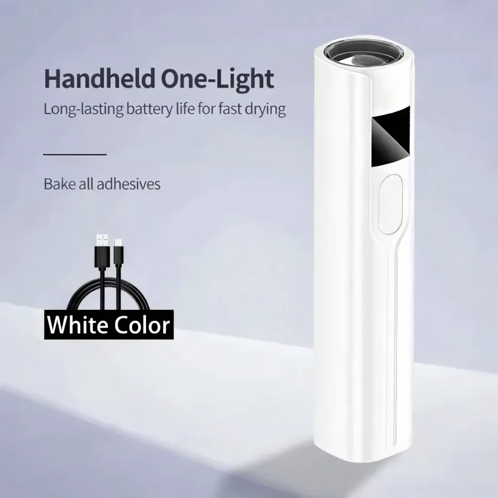 Rechargeable Mini UV LED Nail Lamp with Smart Display Portable Fast-Drying Nail Dryer Stand for Manicure Removable Desk UV Light image 3