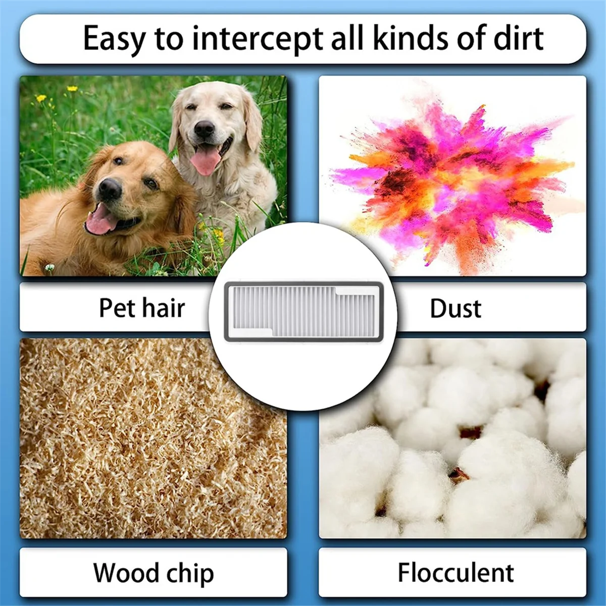 เครื่องกวาด 8PCS ล้างทําความสะอาดได้สําหรับ J4 / J4 Lite เครื่องดูดฝุ่นหุ่นยนต์อุปกรณ์เสริม HEPA Filter อะไหล่ทดแทน