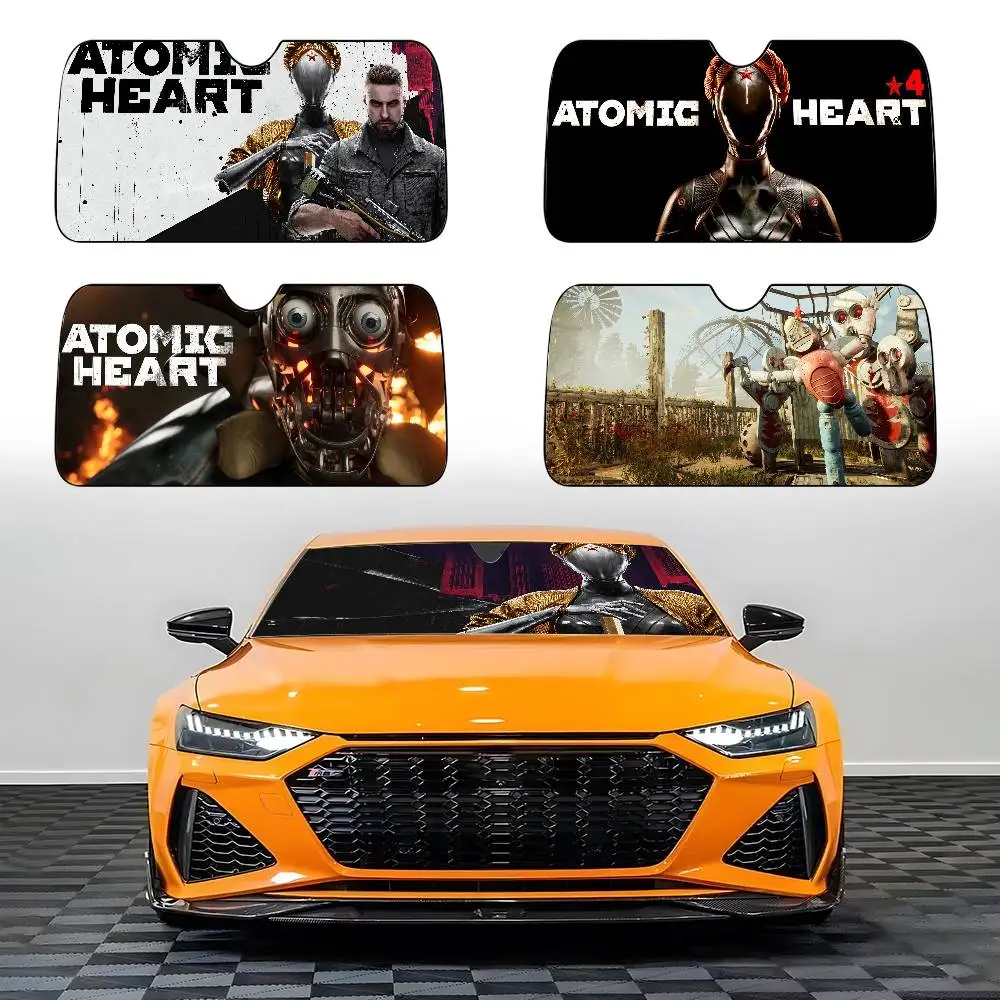 

Автомобильный солнцезащитный козырек Atomic Heart, автомобильный солнцезащитный козырек, универсальный складной козырек на ветровое стекло