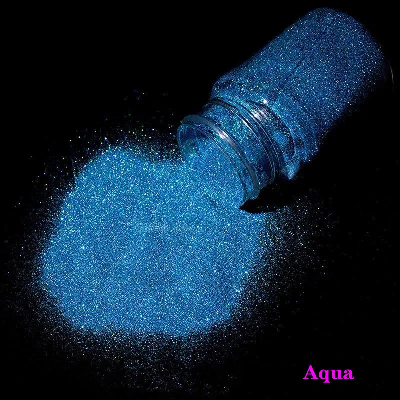 50ml holográfico laser prego glitter em pó sparkly manicure dicas ultra-fino glitter poeira handwork arte lodo jóias decorações