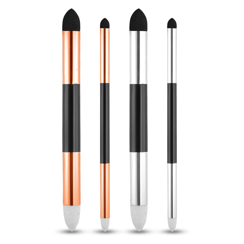 AA83 4pcs Artist Blending Sponge Pen, 2 Sizes Double-Headed Blending Pen Sketch Rubbing Sponge Pastel Blending Stump Pencil