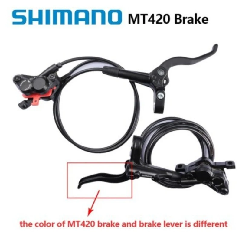 

SHIMANO DEORE MT420 Hydraulic Disc Brake 4 Piston Left Front 1000mm Right Rear 1700mm With D03S Brake Pads Original Shimano