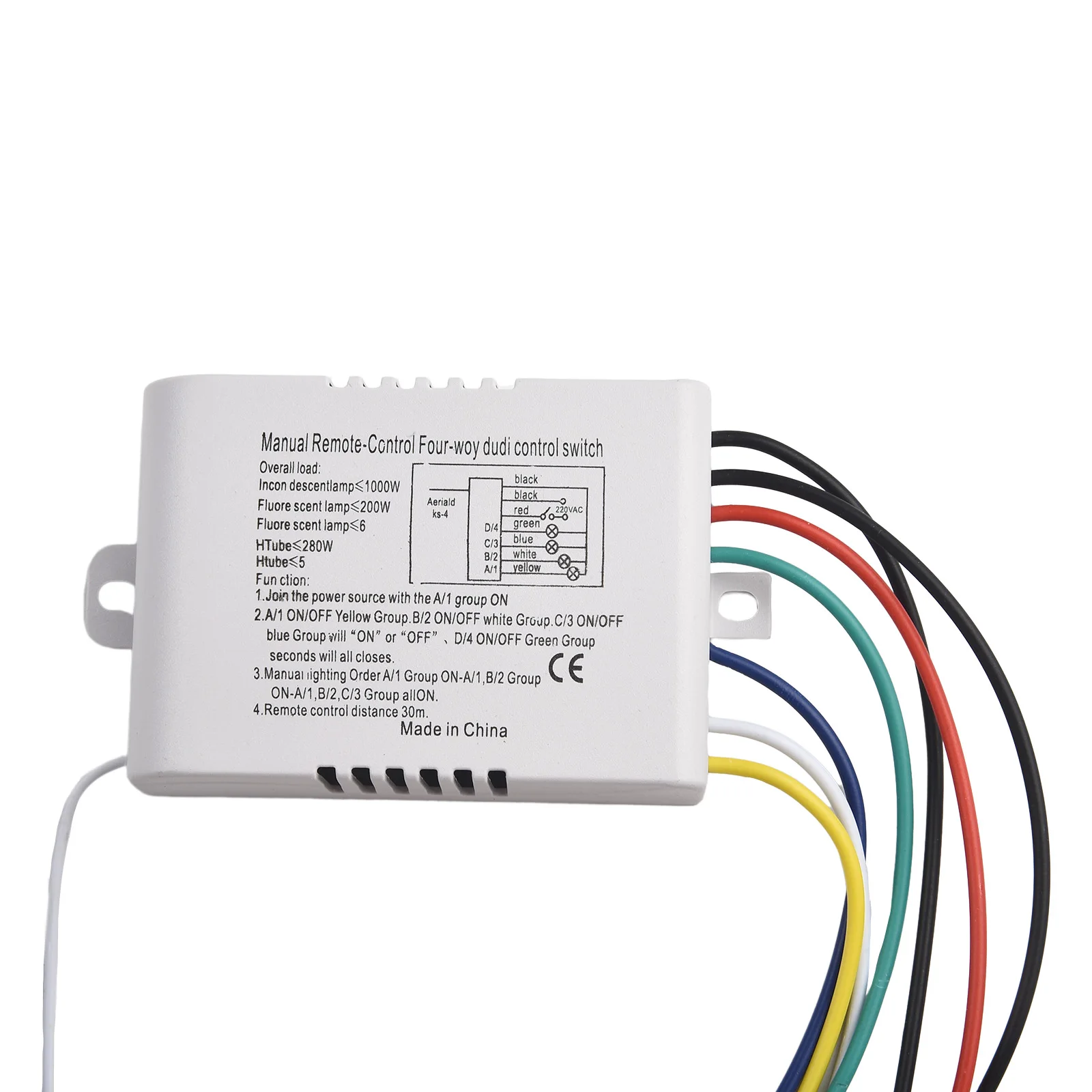 Remote Control 4 Way Digital Wireless for Wall Light Control Switch Receiver Transmitter Remote Control Remote