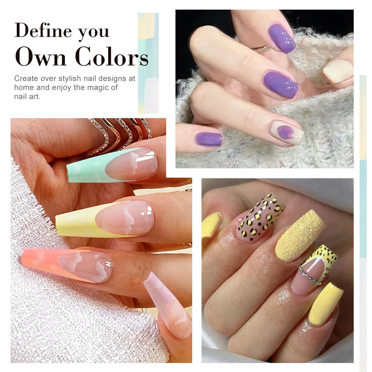 LIMEGIRL 18PCS Gel Nail Polish Kit 8ML Macaron Color UV Soaked Gel Varn Nail Polish with Nail Stickers Manicure Tools Set