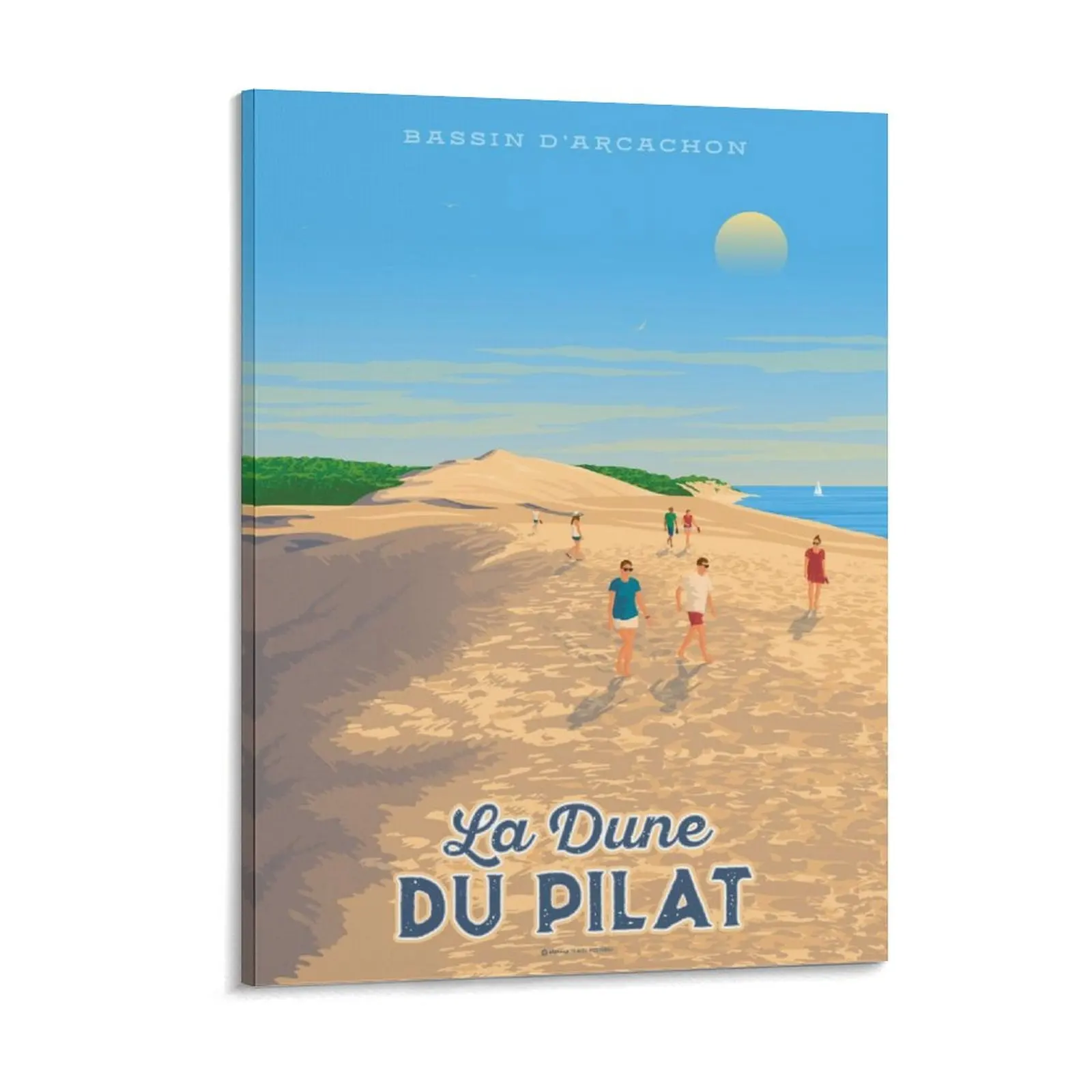 Dune Du Pilat Arcachon Canvas Painting Design Pub Customize Printing Cave Kitchen Framed Wall Paintings